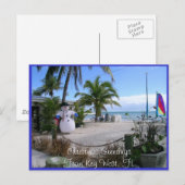 Cartes Pour Fêtes Annuelles Noël à Key West, FL (Devant / Derrière)