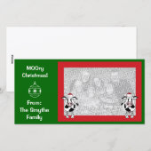 Cartes Pour Fêtes Annuelles Noël à la fête ! Photocarte. (Devant / Derrière)