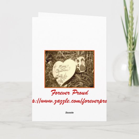 Cartes Pour Fêtes Annuelles Noël à la maison bienvenu 2011 - militaires (Dos)