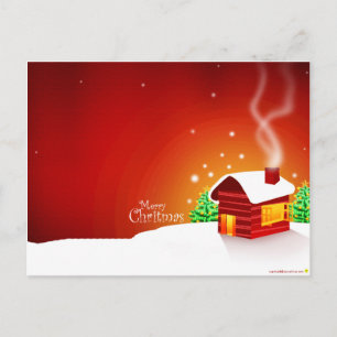 Cartes Pour Fêtes Annuelles Noël à la Maison Rouge