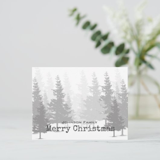 Cartes Pour Fêtes Annuelles Noël à la pinède (Debout devant)