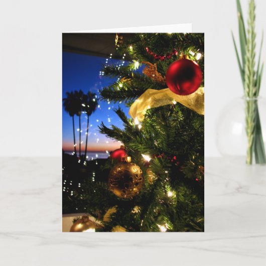 Cartes Pour Fêtes Annuelles Noël à la plage (Devant)