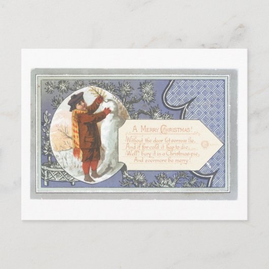 Cartes Pour Fêtes Annuelles Noël à l'ancienne (Devant)