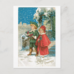 Cartes Pour Fêtes Annuelles Noël à l'ancienne