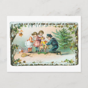 Cartes Pour Fêtes Annuelles Noël à l'ancienne