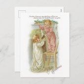 Cartes Pour Fêtes Annuelles Noël à l'ancienne (Devant / Derrière)