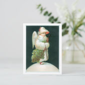 Cartes Pour Fêtes Annuelles Noël à l'ancienne, Ange (Debout devant)