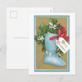 Cartes Pour Fêtes Annuelles Noël à l'ancienne, Chaussettes (Devant / Derrière)