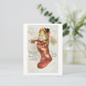 Cartes Pour Fêtes Annuelles Noël à l'ancienne, Chaussettes (Debout devant)