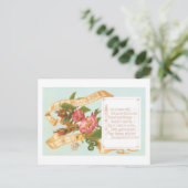 Cartes Pour Fêtes Annuelles Noël à l'ancienne, Fleur (Debout devant)