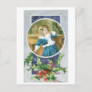 Cartes Pour Fêtes Annuelles Noël à l'ancienne, Holly