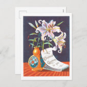 Cartes Pour Fêtes Annuelles Noël à l'ancienne, Lily (Devant / Derrière)