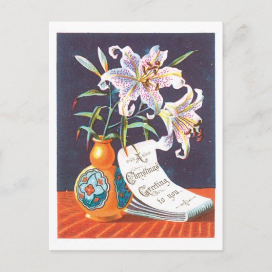 Cartes Pour Fêtes Annuelles Noël à l'ancienne, Lily (Devant)