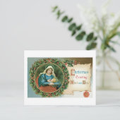 Cartes Pour Fêtes Annuelles Noël à l'ancienne, Mary (Debout devant)