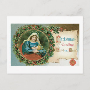 Cartes Pour Fêtes Annuelles Noël à l'ancienne, Mary