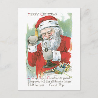Cartes Pour Fêtes Annuelles Noël à l'ancienne, Père Noël