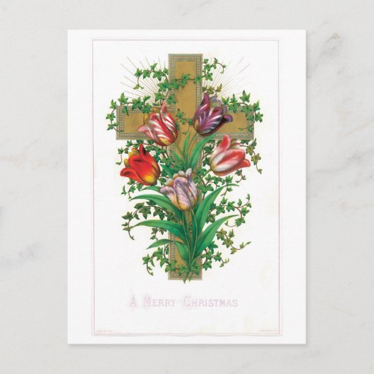 Cartes Pour Fêtes Annuelles Noël à l'ancienne, Tulip (Devant)
