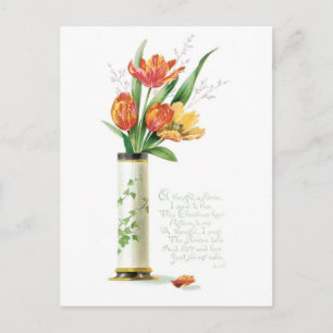 Cartes Pour Fêtes Annuelles Noël à l'ancienne, Tulipes