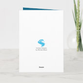 Cartes Pour Fêtes Annuelles Noël à Little Town (Dos)