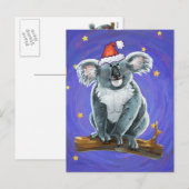 Cartes Pour Fêtes Annuelles Noël à l'ours de Koala (Devant / Derrière)