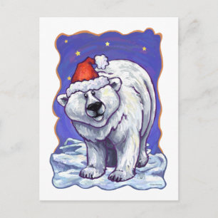 Cartes Pour Fêtes Annuelles Noël à l'ours polaire