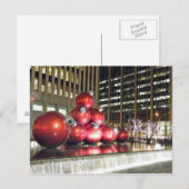 Cartes Pour Fêtes Annuelles Noël à New York (Devant / Derrière)