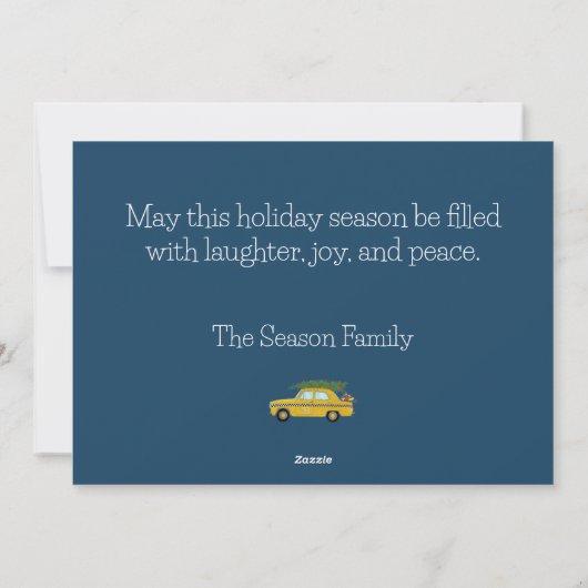 Cartes Pour Fêtes Annuelles Noël à New York (Dos)