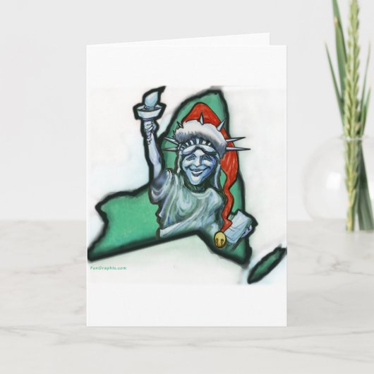 Cartes Pour Fêtes Annuelles Noël à New York (Devant)