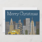 Cartes Pour Fêtes Annuelles Noël à New York (Devant)