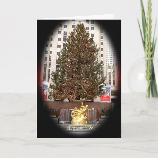 Cartes Pour Fêtes Annuelles Noël à New York (Devant)