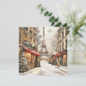 Cartes Pour Fêtes Annuelles Noël à Paris : Rue Festive Tour Eiffel (Debout devant)