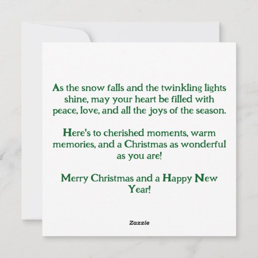 Cartes Pour Fêtes Annuelles Noël à Paris : Rue Festive Tour Eiffel (Dos)