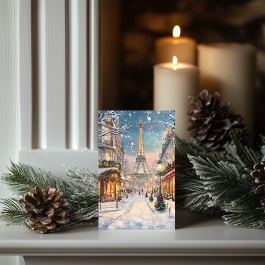 Cartes Pour Fêtes Annuelles Noël à Paris : Tour Eiffel Wonderland