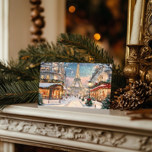 Cartes Pour Fêtes Annuelles Noël à Paris : Tour Eiffel Wonderland