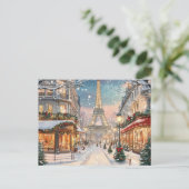 Cartes Pour Fêtes Annuelles Noël à Paris : Tour Eiffel Wonderland (Debout devant)