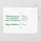 Cartes Pour Fêtes Annuelles Noël à Paris : Tour Eiffel Wonderland (Dos)