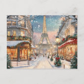 Cartes Pour Fêtes Annuelles Noël à Paris : Tour Eiffel Wonderland (Devant)