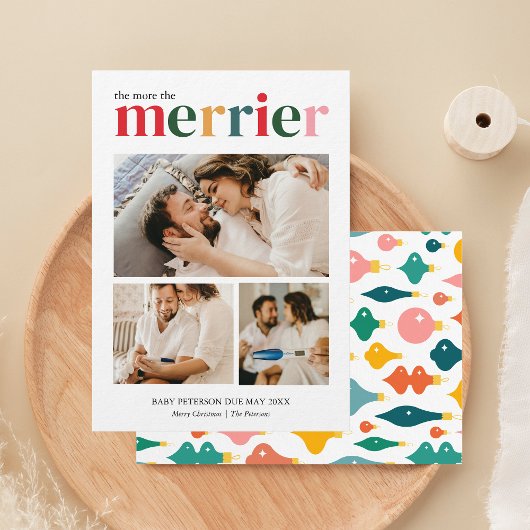 Cartes Pour Fêtes Annuelles Noël à plus on est de fous Annonce de grossesse