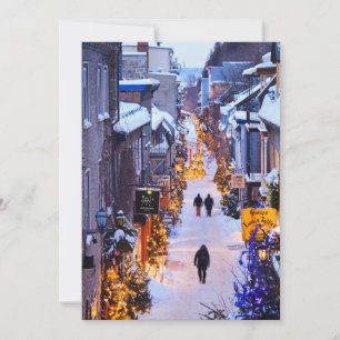 Cartes Pour Fêtes Annuelles Noël À Quartier Petit Champlain (Québec)