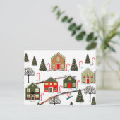 Cartes Pour Fêtes Annuelles Noël à Snowboard Père Noël (Debout devant)