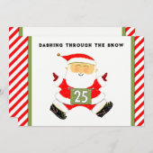 Cartes Pour Fêtes Annuelles Noël à thème de course (Devant / Derrière)