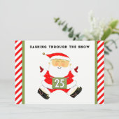 Cartes Pour Fêtes Annuelles Noël à thème de course (Debout devant)