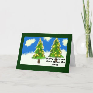 Cartes Pour Fêtes Annuelles Noël à travers les kilomètres