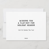 Cartes Pour Fêtes Annuelles Noël à vélo (Dos)