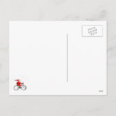Cartes Pour Fêtes Annuelles Noël à vélo (Dos)