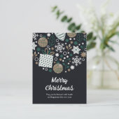 Cartes Pour Fêtes Annuelles Noël Abstrait (Debout devant)