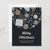 Cartes Pour Fêtes Annuelles Noël Abstrait (Devant / Derrière)