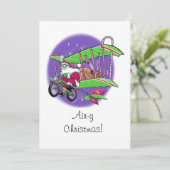 Cartes Pour Fêtes Annuelles Noël aérien (Debout devant)