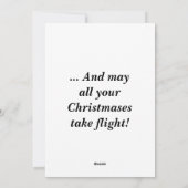 Cartes Pour Fêtes Annuelles Noël aérien (Dos)