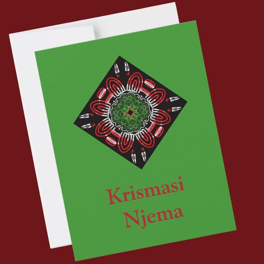 Cartes Pour Fêtes Annuelles Noël africain